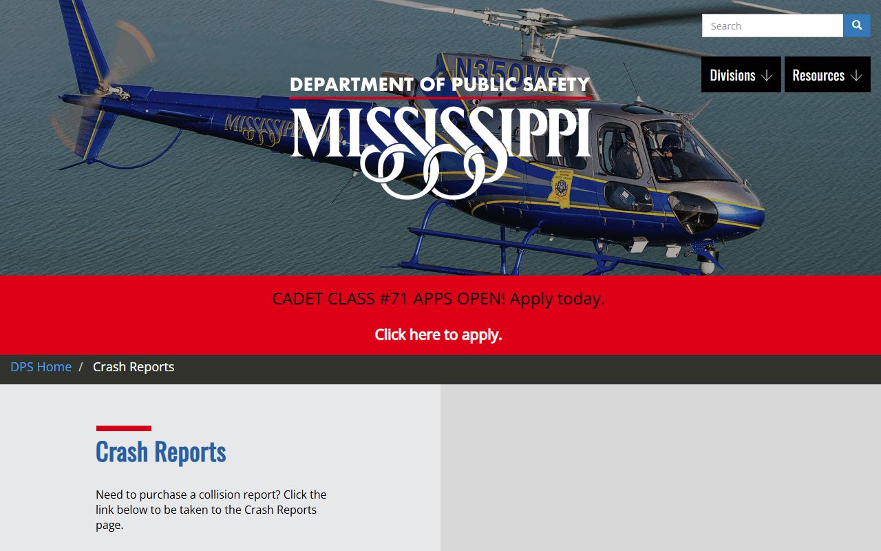 Tishomingo County arrest incident context through Mississippi DPS crash reports